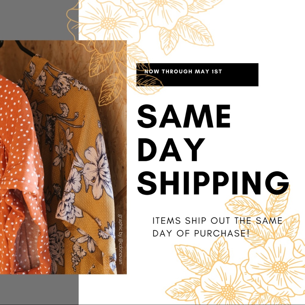 ✨WE OFFER SAME DAY SHIPPING!✨